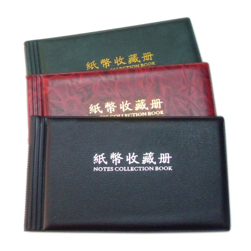 20 Pages Paper Money Currency Banknote Collection Book Storage Album Easy to Carry Plastic ...
